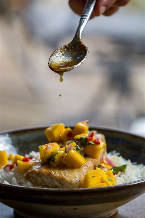 Mango and tomato go so well together, especially when you add a touch of avocado, a. Cobia Recipe with Mango Salsa | Easy white fish recipe | Recipe | Mango recipes, Cobia recipes ...