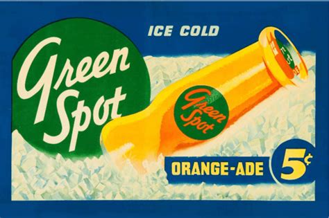 Qa27 Green Spot Popular 1950s Soft Drink To Kwa Wanaberdeen