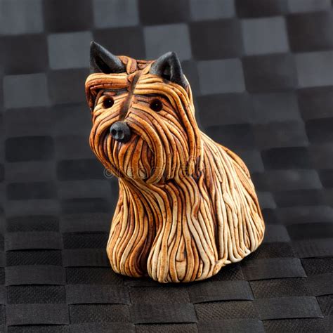 Pottery Yorkshire Terrier Stock Image Image Of Decoration 69955483