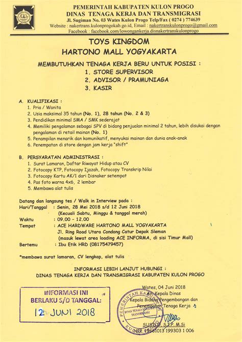 Bagi yang berminat pasang iklan lowongan, kirimkan pesan ke inbox kami. Lowongan Kerja Terbaru Yogyakarta City Special Region Of Yogyakarta - Kumpulan Kerjaan
