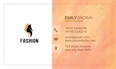 Free Fashion Designer Business Card