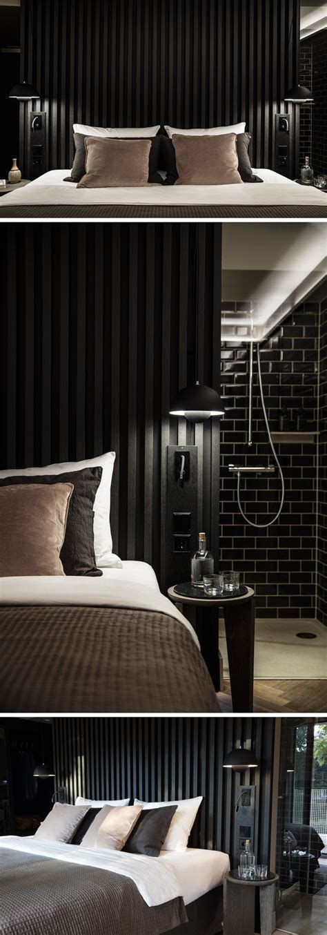 Create A Dramatic And Dark Bedroom With A Black Headboard