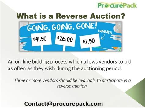 What Is Reverse Auction