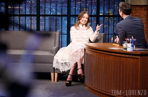 Olivia Wilde Late Night With Seth Meyers Interview March