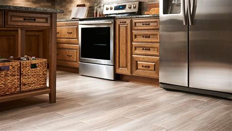 Vinyl flooring is an excellent choice when needing something durable and low maintenance as well as made for rooms with moisture. Vinyl Wood-look Flooring Ideas