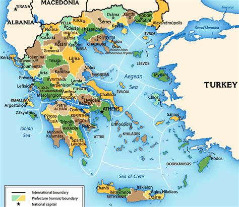 Mapa da Grécia Grécia mapa online