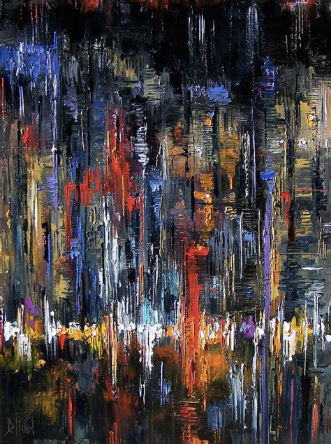 Artists Of Texas Contemporary Paintings And Art Abstract Cityscape