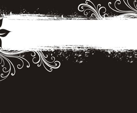 Banner Vector Black And White