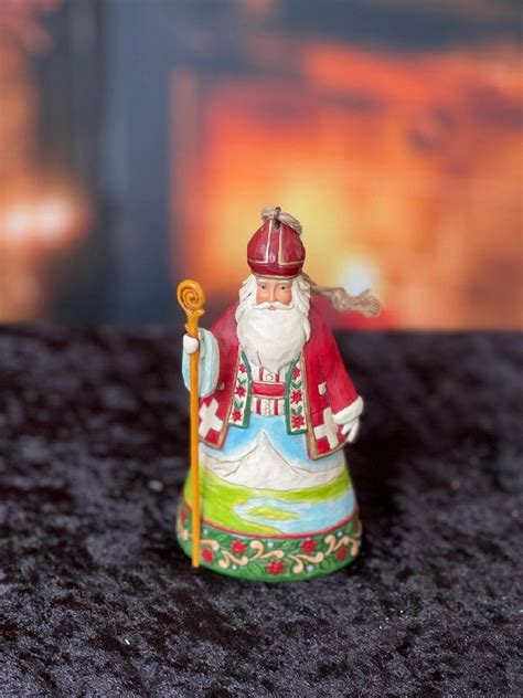 Jim Shore Hwc Swiss Santa Hanging Ornament Making Spirits Bright