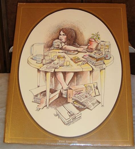Vintage 1975 Sealed Illustrator Gary Patterson Color Print The Dieter 20 X 16 Cartoon