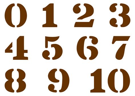 10 Best 3 Inch Stencils Numbers Printable