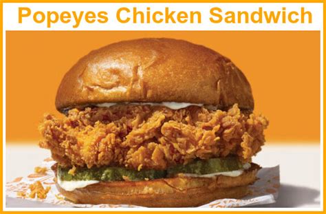 Popeyes Chicken Sandwich Menu Prices And Calories Popeyes Menu