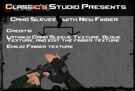 Camo Sleeve With New Finger CS Skins Other Misc Arms GAMEMODD