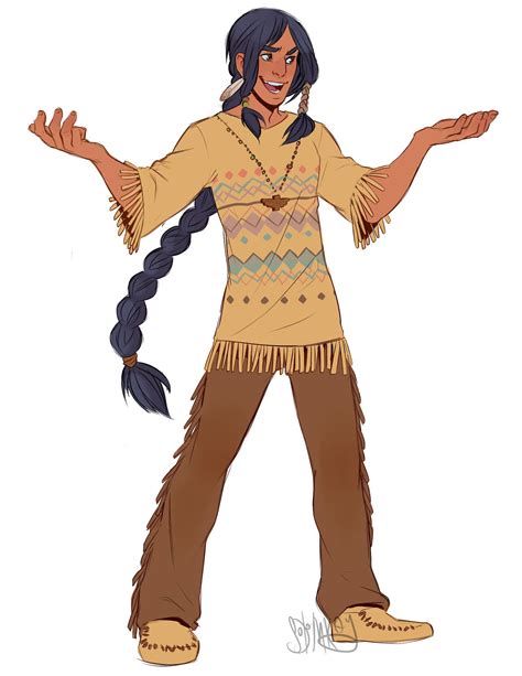 Native American Character Design Male Illustration Character Design