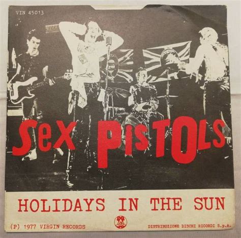 Sex Pistols Holidays In The Sun 45 Rpm First Ita Press 1977 Unplayed