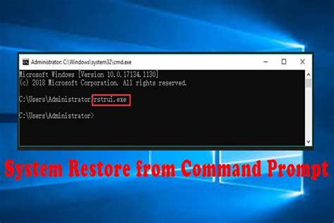 It was introduced by microsoft for the. How to Perform a System Restore from Command Prompt ...
