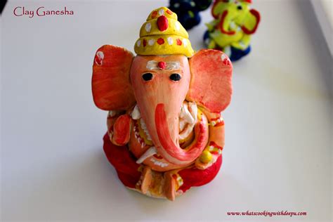 How To Make Clay Ganesha Whats Cooking With Deepu