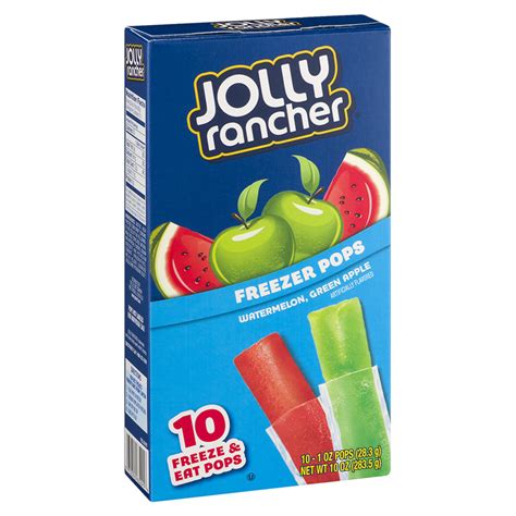 Jolly Rancher Freezer Bars 10 Ice Pops Box Pack