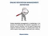 Reputation Management Definition