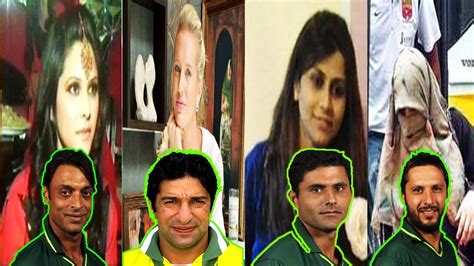 Top 10 Most Famous Pakistani Cricketers With Their Wives Youtube
