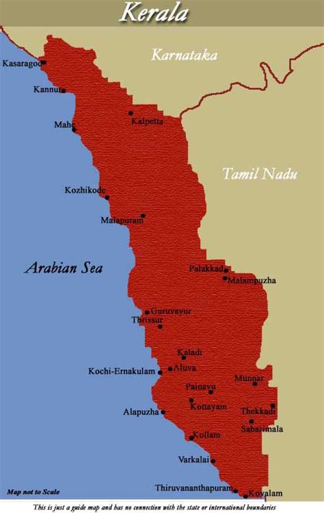 The state of tamil nadu borders kerala to its east, karnataka borders it to the northeast and the arabian sea to the west. States and Union Territories - Kerala - God's Very Own Country!