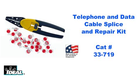 33 719 Telephone And Data Cable Splice Kit Youtube