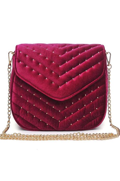 Studded Velvet Clutch Velvet Clutch Velvet Urban Expressions