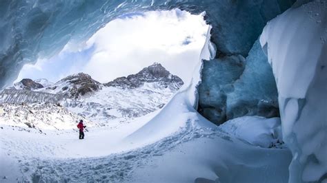 Ice Caves Athabasca Glacier Explore Jasper National Park Alberta Canada