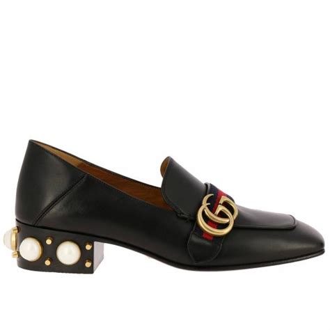 Gucci Shoes Women Loafers Gucci Women Black Loafers Gucci 423559