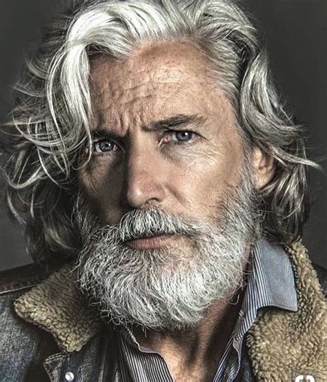 Grey Beard Older Mens Hairstyles Grey Hair Men Mens Hairstyles