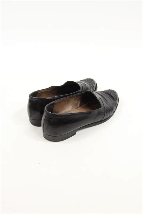 bally men s slip on black dress shoes vintage size 9 5 made in switzerland