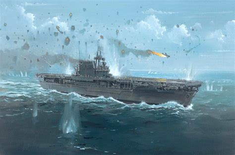 She was the seventh u.s. The USS Enterprise CV-6 firing a fierce Anti-Aircraft ...