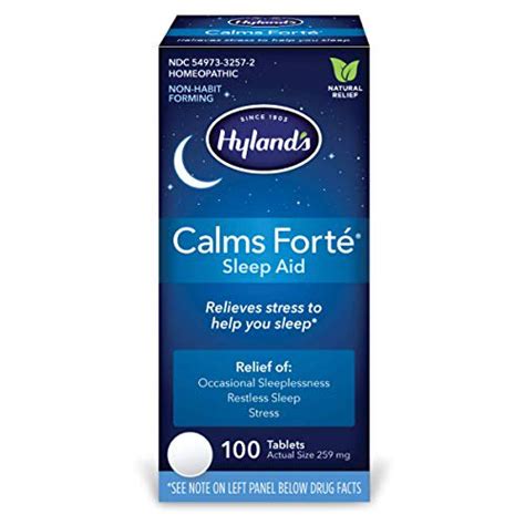 Hylands Homeopathic Calms Forte Sleep Aid Tablets 100 Count
