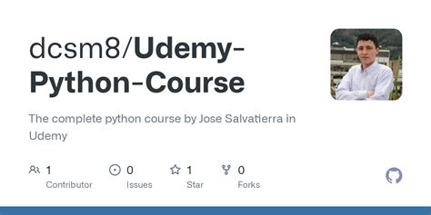 Github Dcsm Udemy Python Course The Complete Python Course By Jose