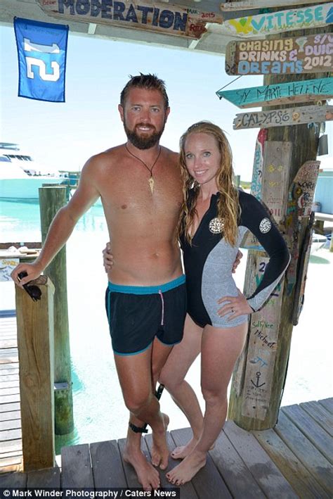 Forrest Galante And Jessica Evans Wed On Paradise Island With Sharks