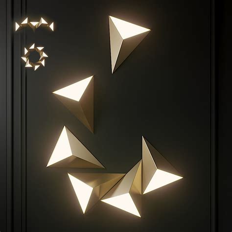 Tetra Wall Light By Cvl Luminaires 3d Model Cgtrader