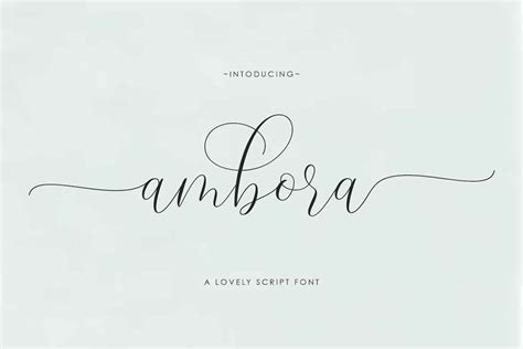 Ambora Script Font Dfonts