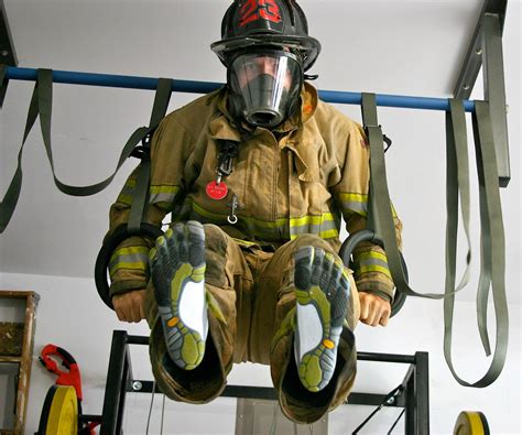 Crossfit Training In Bunker Gear Repinned By Crossed Irons Fitness