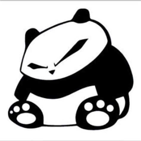 Panda Car Decal Panda Magnet Panda Sticker Funny Panda Etsy