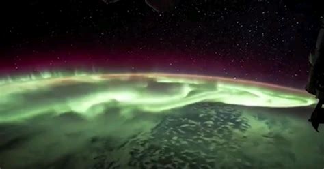 ‘a Burrito Of Awesomeness Nasa Astronaut Tweets Northern Lights From