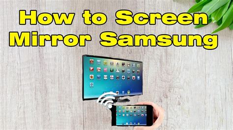 How To Screen Mirror Samsung Tv Youtube