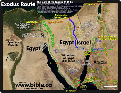 Click To View Crossing The Red Sea Exodus Bible Mapping