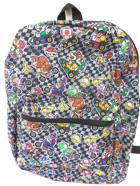 Nintendo Boys Mario All Over Print Backpack Black Click On The Image