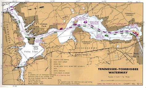 Tennessee River Tennessee River Lake Map Tennessee