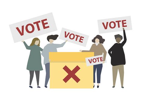 People Holding No Vote Signs Illustration Download Free Vectors