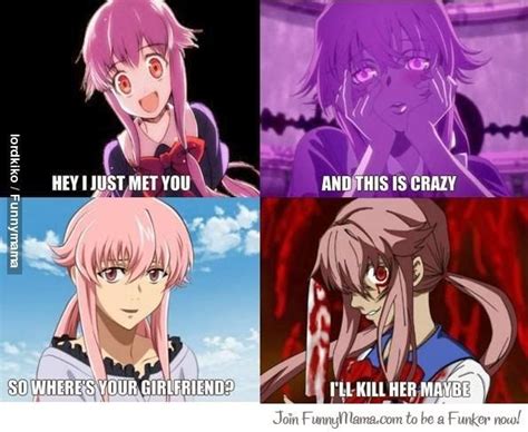 Anime Memes That Made You Laugh Mirai Nikki Mirai Nikki Future