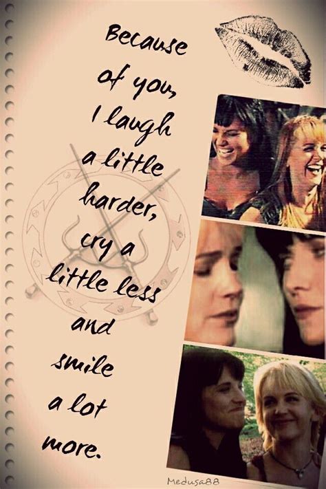 Xena Warrior Princess Xena And Gabrielle Soulmates Love Quotes Lucy