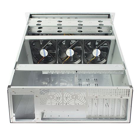 4u Industrial Computer Case Rack Mount Server Chassis With Temp Screen