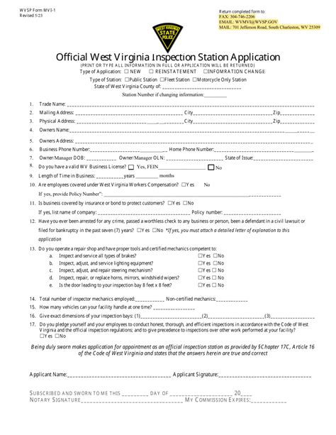 Wvsp Form Mvi 1 Download Fillable Pdf Or Fill Online Official West