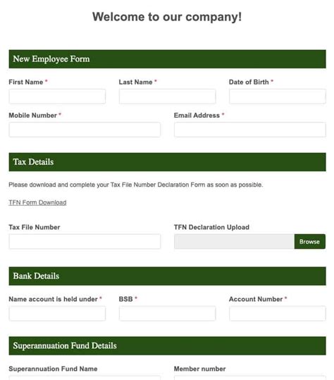 The Ultimate Guide To New Employee Forms Free Templates